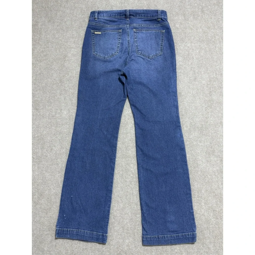 Michael Kors Selma High Rise Bootcut Jeans Size 6 Lapis‎ Blue Wash